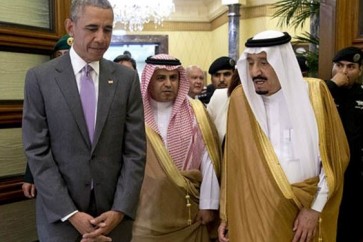 الرئيس الأمريكي باراك أوباما، والملك السعودي سلمان بن عبد العزيز