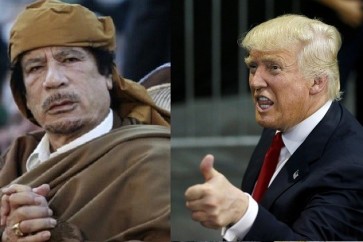 ترامب والقذافي