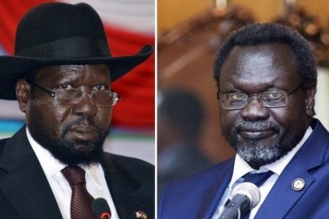 رئيس جنوب السودان سلفا كير نائبه ريك مشار