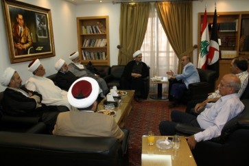 رئيس الحزب القومي علي قانصو استقبل وفدا من تجمع العلماء المسلمين