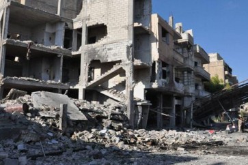 سقوط شهيدين جراء تفجير إرهابي بسيارة مفخخة عند مدخل حي باب تدمر في مدينة حمص
