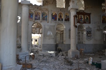 كنيسة داريا: عاث المسلحون فيها خراباً