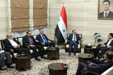 رئيس الحكومة السورية ووزير الصناعة اللبناني