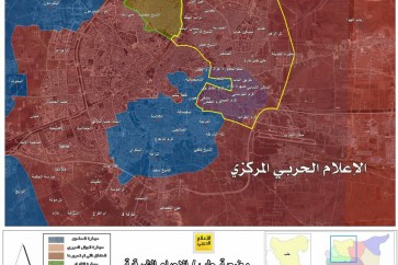 خريطة حلب لتاريخ 5-12-2016