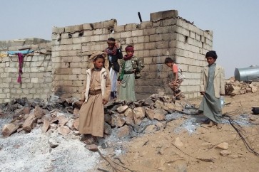 أحد المنازل التي تضررت في غارة أمريكية ضد تنظيم القاعدة في محافظة البيضاء وسط اليمن