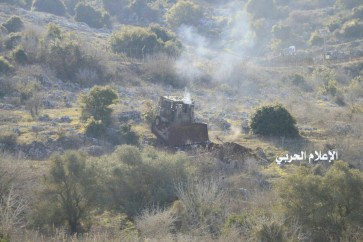 الجيش الاسرائيلي على الحدود بين لبنان وفلسطين المحتلة