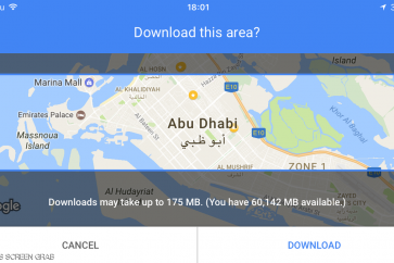 يمكن لأي مستخدم تحميل الخريطة ثم تشغيل غوغل مابس دون إنترنت