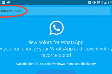 رابط لموقع إلكتروني يحمل نفس اسم "واتساب" ولكنه في الحقيقة موقع زائف