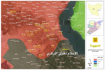 وضعية تظهر التقدم الجيش السوري بريف #حلب الشرقي والسيطرة على قرى عدة في المنطقة بمساحة تقدر ب 400 كم مربع