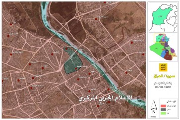 الاحياء المتبقية تحت سيطرة داعش في مدينة #الموصل