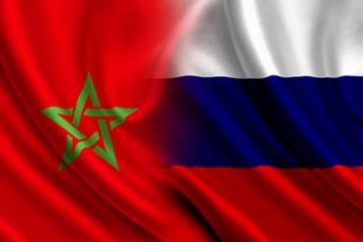 علم المغرب وروسيا