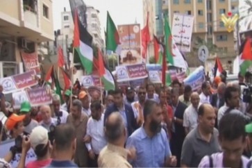 تظاهرات منددة دعما للاقصى