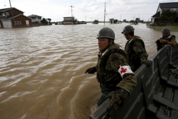 الفيضانات في اليابان