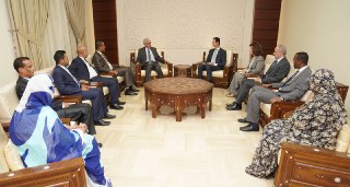 الرئيس الأسدمستقبلاً وفداً برلمانياً موريتانياً
