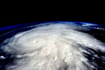 صورة فضائية التقطتها وكالة ناسا لأحد الأعاصير