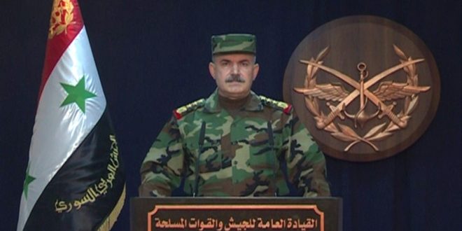 القيادة العامة للجيش السوري: تحرير البوكمال إنجاز استراتيجي وإعلان لسقوط مشروع "داعش" الإرهابي