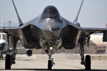 In this photo released by Lockheed Martin, an F-35 fighter taxis at Edwards Air Force base, May 12, 2012. The U.S. Air Force is admitting giving out wrong information on public support for basing the F-35 fighter jet in Burlington. In a revised draft environmental impact statement, the Air Force said last month it had received 913 public comments on the proposal to base up to 24 of the next-generation fighter jets at the Burlington International Airport, and that 80 percent of them were in support, with 20 percent opposed. The Air Force now says it got those numbers wrong, and that public comments actually ran 65 percent against basing the F-35 in Burlington, with 35 percent in favor. (AP Photo/Lockheed Martin)