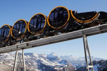 سويسرا تدشن أعلى قطار معلق في العالم