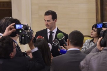 الرئيس بشار الأسد يصرح للصحفيين