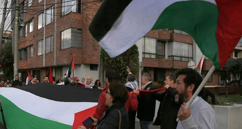 تظاهرة فلسطينية في هنغاريا