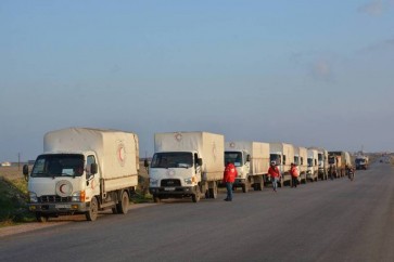 إيصال قافلة مساعدات إنسانية إلى بلدتي الحولة وحر بنفسه في ريفي حمص وحماة
