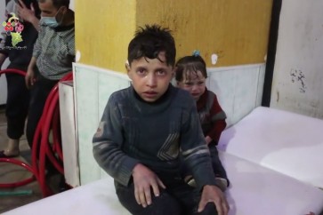 صورة2 للطفل السوري حسن دياب خلال ظهوره في شريط الفيديو الذي وثق الهجوم الكيميائي المزعوم في دوما