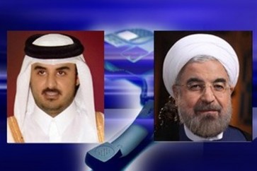الرئيس روحاني وامير قطر