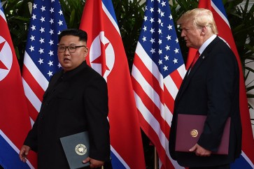 كيم يلتزم بإخلاء شبه الجزيرة من النووي وترامب يتعهد الحفاظ على أمن كوريا الشمالية 