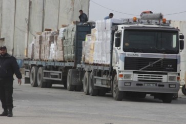 البضائع الى غزة