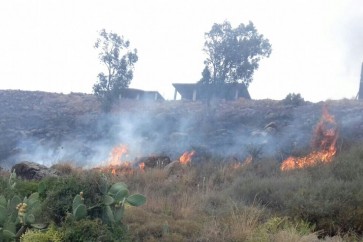 حريق في عكار