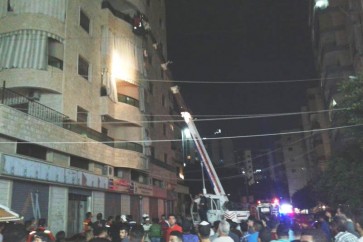 إصابات وإجلاء نحو 40 مواطنا من مبنى جراء حريق مستودع في صيدا