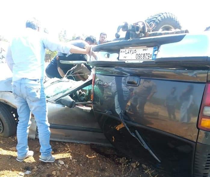 بالصور قتيلان وجريح في حادث سير مروع على طريق بعلبك حمص الدولية موقع قناة المنار لبنان