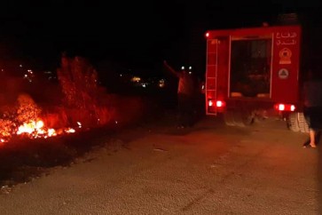 مجهولون أفرغوا شاحنة محملة بالاطارات في برقايل وأشعلوها