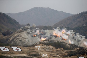 تدريبات تحاكي اقتحام موقع لجيش كوريا الشمالية