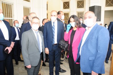 الوزير حمد حسن وميريام سكاف يفتتحان القسم الخاص بمرضى الكورونا في مستشفى الياس الهرواوي الحكومي في زحلة