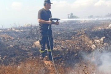 حريق قرب موقع الجيش في ضهر الليسنة عكار