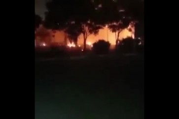 العراق _ تعرض الجانب الامريكي في مطار اربيل لهجوم بالصواريخ والطائرات المسيرة - snapshot 11.57
