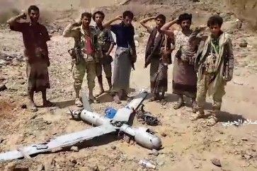 اليمن _ إسقاط طائرة تجسس أمريكية تابعة للتحالف السعودي في مأرب - snapshot 48.13