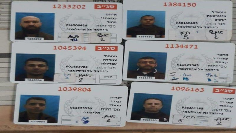 صور واسماء الاسرى الفلسطينيين