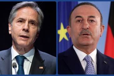 وزيرا الخارجية التركي مولود تشاووش أوغلو والأمريكي أنتوني بلينكن