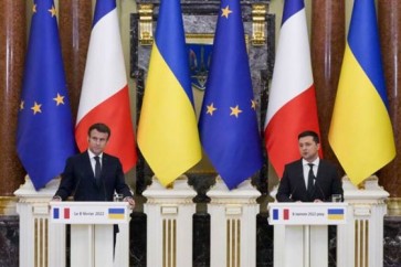 الرئيس الاوكراني ونظيره الفرنسية