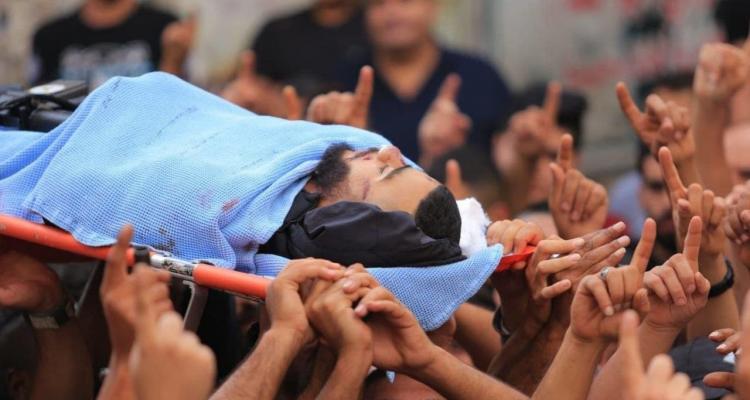 جماهير غفيرة تشيع جثمان الشهيد متين ضبايا في جنين