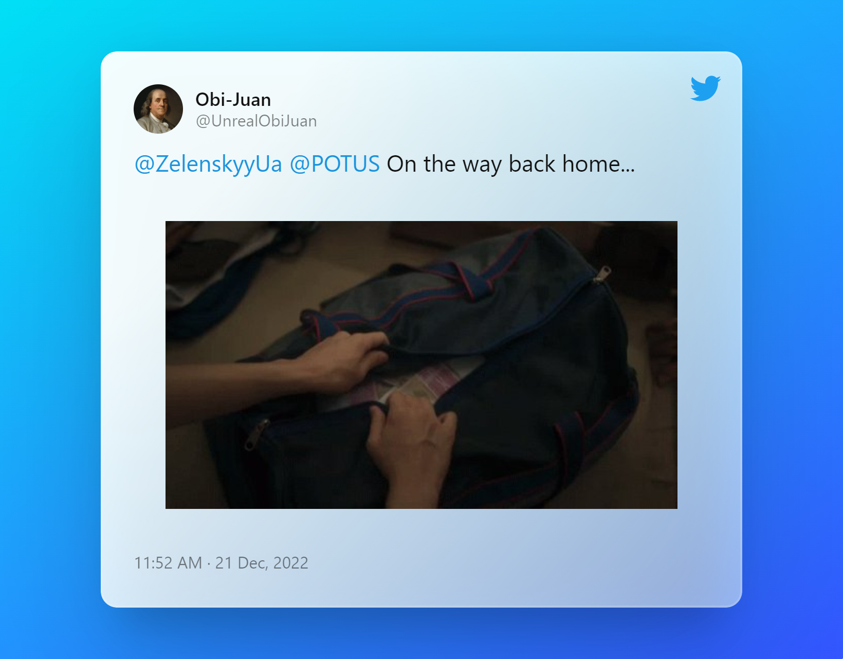 Tweet by Obi-Juan
