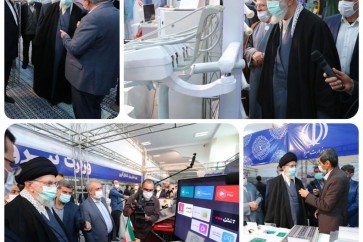 الامام السيد علي الخامنئي يزور معرض للصناعات الايرانية المحلية في حسينية الامام الخميني (قده) في العاصمة الايرانية طهران
