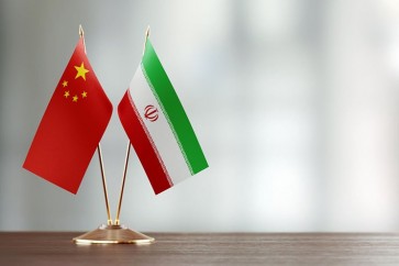Iran China Flags