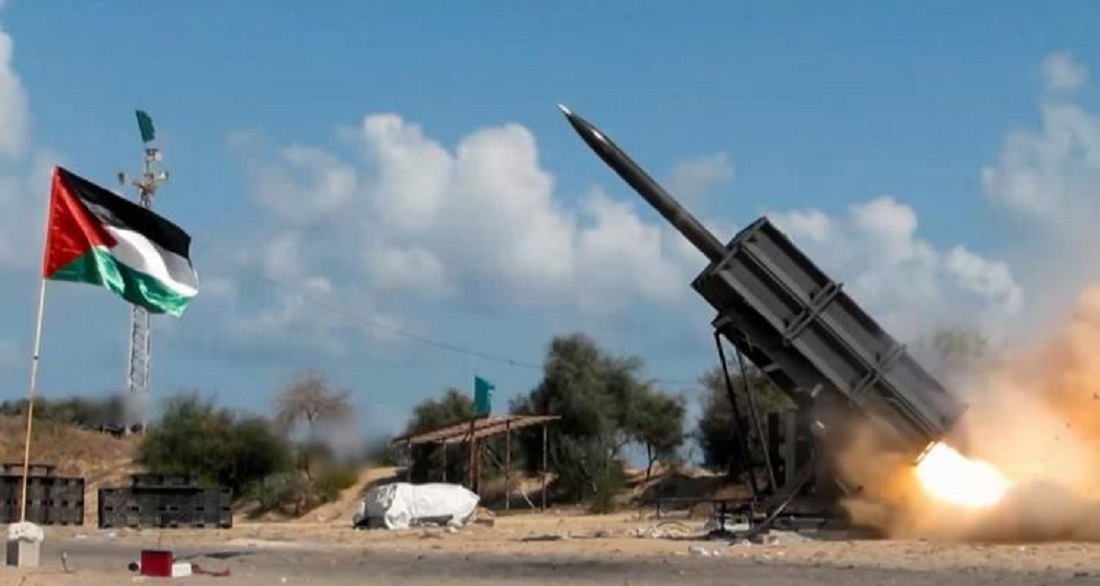 المقاومة بغزة تجري تجربة صاروخية