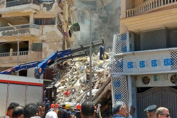 انهيار مبنى في الإسكندرية