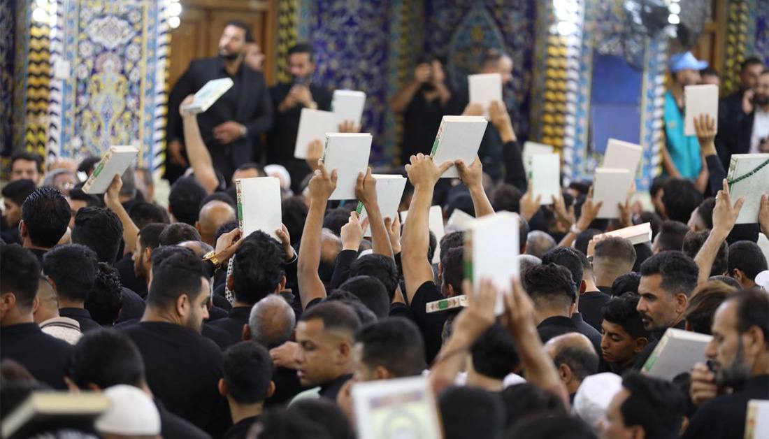 مراسم تبديل الراية الحسينية - مقام الإمام الحسين - عاشوراء (5)