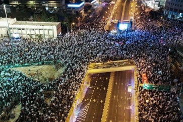 التظاهرات الصهيونية وسط تل ابيب