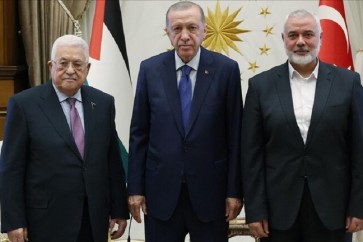أردوغان يلتقي عباس وهنية في أنقرة